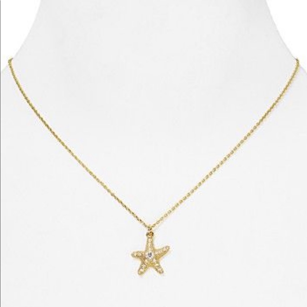 Juicy Couture Set Sail Starfish Wish Necklace Gold